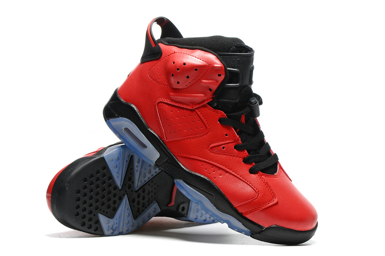 Classic AIr Jordan 6 Red Black Shoes